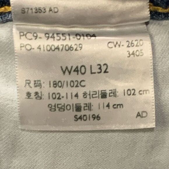 Levi Strauss & Co Mens 40x32 Signature S67 Athletic Jeans Blue Straight Leg (B) - Picture 5 of 6